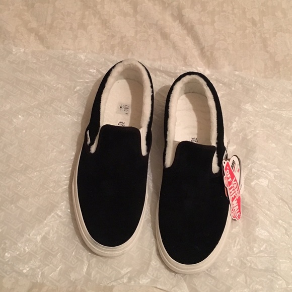 Vans Shoes - Vans Classic Slip-on Scotchgard (Black/White)
